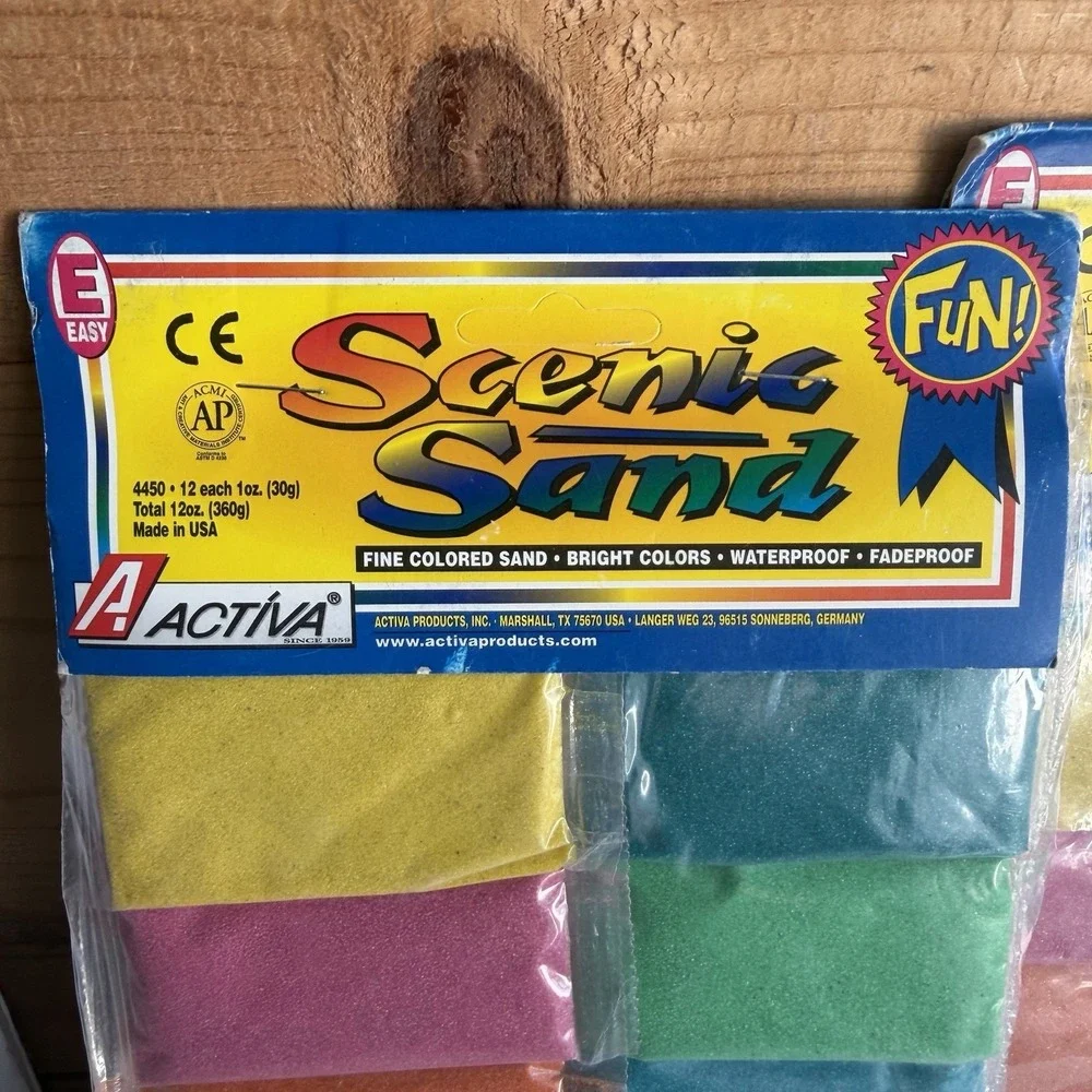 Variety of Activa Scenic Sands/ Sand Dazzle VTG Craft Old Stock Multi Colors 3pk